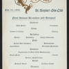 1ST ANNUAL RE-UNION BANQUET [held by] ST. STEPHEN'S GLEE CLUB [at] """THE ARGYLE"" 308 FULTON ST.,BROOKLYN, NY" (REST;)