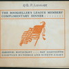 COMPLIMENTARY DINNER [held by] BOOKSELLER'S LEAGUE MEMBERS [at] "ZAGHERI RESTAUANT, NEW YORK" (REST;)