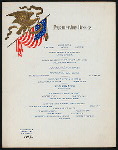 FOURTH OFJULY DINNER [held by] BAY STATE HOUSE [at] "WORCESTER, MA" (HOTEL;)