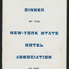 DINNER [held by] NEW-YORK STATE HOTEL ASSOCIATION [at] "MANHATTAN BEACH HOTEL,[NY]" (HOTEL;)