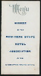 DINNER [held by] NEW-YORK STATE HOTEL ASSOCIATION [at] "MANHATTAN BEACH HOTEL,[NY]" (HOTEL;)