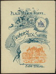 SOUVENIR MENU [held by] PLACE VIGER HOTEL [at] "MONTREAL, CANADA" (HOT;)