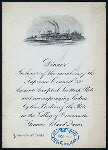 DINNER IN HONOR OF MEMBERS OF SUPREME COUNCIL 33, ANCIENT ACCEPTED SCOTTISH RITE & ACCOMPANYING LADIES [held by] BODIES OF THE RITE [at] "STEAMER ISLAND QUEEN, VALLEY OF CINCINNATI, OH" (OTHER (STEAMER);)