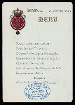 DINNER [held by] [KING UMBERTO] [at] "[ROME, ITALLY]" (OTHER (PALACE);)