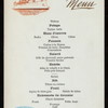 DINNER [held by] U.S. CRUISER BROOKLYN [at] "DELMONICO'S, NEW YORK, NY" (REST;)