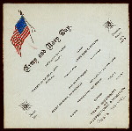 ARMY NAVY DAY DINNER [held by] TRANS-MISSISSIPPI AND INTERNATIONAL EXPOSITION [at] "MARKEL CAFE, OMAHA, NEBRASKA" (REST;)