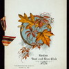 DINNER [held by] BOSTON BOOT AND SHOE CLUB [at] "THE BRUNSWICK, BOSTON, MA" (HOTEL;)