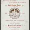 8TH ANNUAL DINNER [held by] ASSOCIATION OF ARCHITECTS [at] "PLACE VIGER HOTEL, PROVINCE OF QUEBEC,CANADA" (HOTEL)