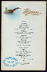 DINNER] [held by] ? [at] "DELMONICO'S, NEW YORK, NY" (HOTEL)