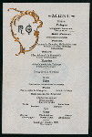 DINNER [held by] RG [at] "DELMONICO'S, NEW YORK, NY" (HOTEL)