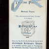 THEATRE PARTY AND BANQUET TO THE MANTAUK THEATRE [held by] GUNNISON LITERARY UNION [at] THE ARGYLE (MONTAUK NY?) (HOTEL(?))