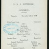 LUNCHEON [held by] HOLLAND-AMERICAN LINE [at] R.M.S. ROTTERMAN (SS;)