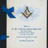 DINNER TO RT. REV. HENRY C. POTTER, PAST GRAND CHAPLAIN [held by] GRAND LODGE OF MASONS OF THE STATE OF NEW YORK [at] UNION LEAGUE CLUB (OTHER (CLUB);)