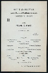 DINNER FOR FRANK C. BONE [held by] CHRYSANTHEMUM CLUB [at] "MANHATTAN HOTEL, NEW YORK, NY" (HOT;)