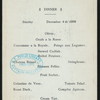 DINNER [held by] HOLLAND-AMERICAN LINE [at] RMS-ROTTERDAM (SS;)
