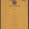 DINNER [held by] SAINT NICHOLAS SOCIETY [at] "[DELMONICO'S], NEW YORK, NY" ([HOT];)