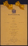 DINNER [held by] SAINT NICHOLAS SOCIETY [at] "[DELMONICO'S], NEW YORK, NY" ([HOT];)