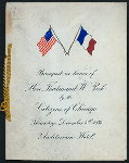 BANQUET IN HONOR OF FERDINAND W. PECK [held by] CITIZENS OF CHICAGO [at] AUDITORIUM HOTEL [CHICAGO IL] (HOTEL)