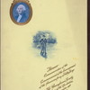 DINNER COMMEMORATIVE OF THE COMMENCEMENT OF THE AMERICAN ARMY AT VALLEY FORGE [held by] PENNSYLVANIA SOCIETY SONS OF THE REVOLUTION [at] "STRATFORD, [PHILADELPHIA?], PA" ([HOT?];)