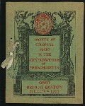 DINNER - GENERAL COURT [held by] SOCIETY OF COLONIAL WARS IN COMMONWEALTH OF MASSACHUSETTS [at] "BRUNSWICK HOTEL, BOSTON, MA" (HOT;)