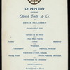 DINNER GIVEN TO THEIR SALESMEN [held by] EDWARD SMITH & CO. [at] "TRANSPORTATION CLUB, NEW YORK, NY" (OTHER (CLUB);)