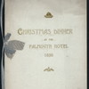 30TH CHRISTMAS DINNER [held by] FALMOUTH HOTEL [at] "PORTLAND, ME" (HOT;)