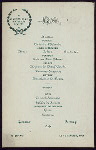 DINNER [held by] AMERICAN-IRISH HISTORICAL SOCIETY [at] SHERRY'S (REST;)