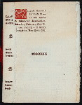 SECOND ANNUAL BREAKFAST [held by] LYDIA F. WADLEIGH AAOCIATION [at] "HOTEL MANHATTAN, NY" (HOTEL;)