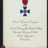 SECOND TRIENNIAL CONGRESS IN COMMEMORATION OF THE HUNDREDTH ANNIVERSARY  OF THE VICTORY OF THE "CONSTELLATION" OVER THE FRIGATE "L'INSURGENTE" [held by] NAVAL ORDER OF THE UNITED STATES [at] "HOTEL LAFAYETTE, PHILADELPHIA [PA]" (HOTEL)