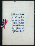 ABRAHAM LINCOLN'S BIRTHDAY [held by] MILITARY ORDER OF THE LOYAL LEGION OF THE US COMMANDERY OF MINNESOTA [at] "WEST HOTEL, MINNEAPOLIS,MN" (HOTEL)