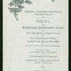 SILVER WEDDING ANNIVERSARY OF HERMANN SENGELMANN AND THERESE REHR SENGELMANN [held by] ? [at] "HANSA-GESELLSCHAFTSHAUS-STEINDAMM NO.9;(HAMBURG,GERMANY)" (FOREIGN;)
