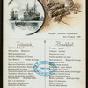 BREAKFAST [held by] NORDDEUTCHER LLOYD BREMEN [at] KAISER FRIEDRICH AT SEA ("SS,FOR;")