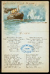 LUNCH [held by] NORDDEUTCHER LLOYD BREMEN [at] KAISER FRIEDRICH AT SEA ("SS,FOR;")