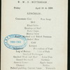 LUNCHEON [held by] HOLLAND-AMERICA LINE [at] R.M.S.ROTTERDAM (SS;)