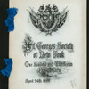 113TH ANNIVERSARY DINNER [held by] ST.GEORGE'S SOCIETY OF NEW YORK [at] "DELMONICO'S, NEW YORK, NY" (REST;)