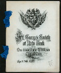 113TH ANNIVERSARY DINNER [held by] ST.GEORGE'S SOCIETY OF NEW YORK [at] "DELMONICO'S, NEW YORK, NY" (REST;)