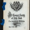 LUNCH [held by] St. George's Society of New York [at] "DELMONICOS,[NY]" (REST;)