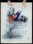 BANQUET TO THE HONORABLE WILLIAM PIERCE FRYE,CHAIRMAN OF THE COMMITTEE ON COMMERCE OF THE UNITED STATES SENATE [held by] CITIZENS AND COMMERCIAL INTERESTS OF NEW YORK [at] "WALDORF-ASTORIA, NY" (HOTEL;)
