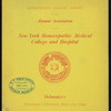 17NTH ANNUAL DINNER [held by] ALUMNI ASSOCIATION OF THE NY HOMEOPATHIC MEDICAL COLLEGE & HOSPITAL [at] "DELMONICO'S, NEW YORK, NY" (HOTEL;)