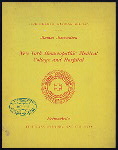 17NTH ANNUAL DINNER [held by] ALUMNI ASSOCIATION OF THE NY HOMEOPATHIC MEDICAL COLLEGE & HOSPITAL [at] "DELMONICO'S, NEW YORK, NY" (HOTEL;)