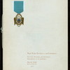 116TH ANNIVERSARY [held by] NEW YORK SOCIETY OF THE CINCINNATI [at] SHERRY'S (REST;)