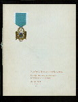 116TH ANNIVERSARY [held by] NEW YORK SOCIETY OF THE CINCINNATI [at] SHERRY'S (REST;)
