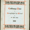 DINNER [held by] EROFFNUNGS-HEIER  DER BERGFAHRT IN TIROL [at] "HAMBURG, GERMANY" (FOR;)