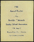 FIFTH ANNUAL REUNION [held by] BROOKLYN TABERNACLE SUNDAY SCHOOL ASSOCIATION [at] "THE ARGYLE, [NY]" (HOTEL;)
