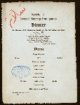 DINNER IN HONOR OF F. HOPKINSON SMITH [held by] SOCIETY OF SONS OF STEERAGE IMMIGRANTS [at] "PROVIDENCE ART CLUB, RHODE ISLAND" (OTHER (PRIVATE CLUB);)