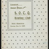 20TH ANNUAL DINNER [held by] S.O.T.Q. BOWLING CLUB [at] "MANHATTAN HOTEL, NY" (HOTEL;)