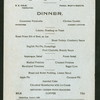 DINNER [held by] METROPOLE HOTEL [at] "FARGO,NORTH DAKOTA" (HOTEL)