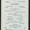 DINNER [held by] METROPOLE HOTEL [at] "FARGO,NORTH DAKOTA" (HOTEL)