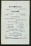 DINNER [held by] METROPOLE HOTEL [at] "FARGO,NORTH DAKOTA" (HOTEL)