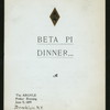 DINNER [held by] BETA PI [at] "ARGYLE,THE,BROOKLYN, NY" ([REST])